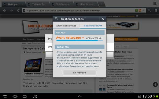 comment nettoyer gestionnaire des taches